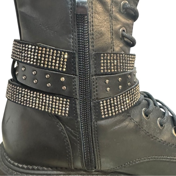 Rock & Candy Hensley Studded Combat Boots – Black – Size 7.5 – Grunge Glam - Picture 6 of 10